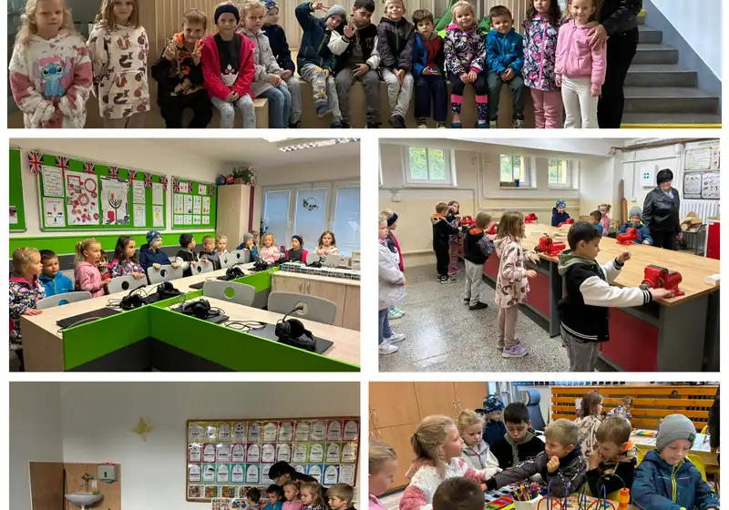 Kamarádi předškoláci ve škole