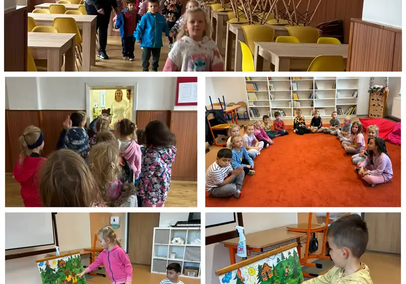 Kamarádi předškoláci ve škole
