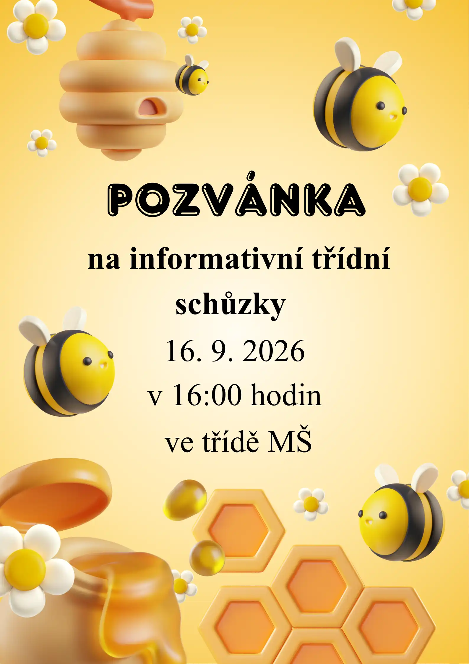 Třídní schůzky v MŠ